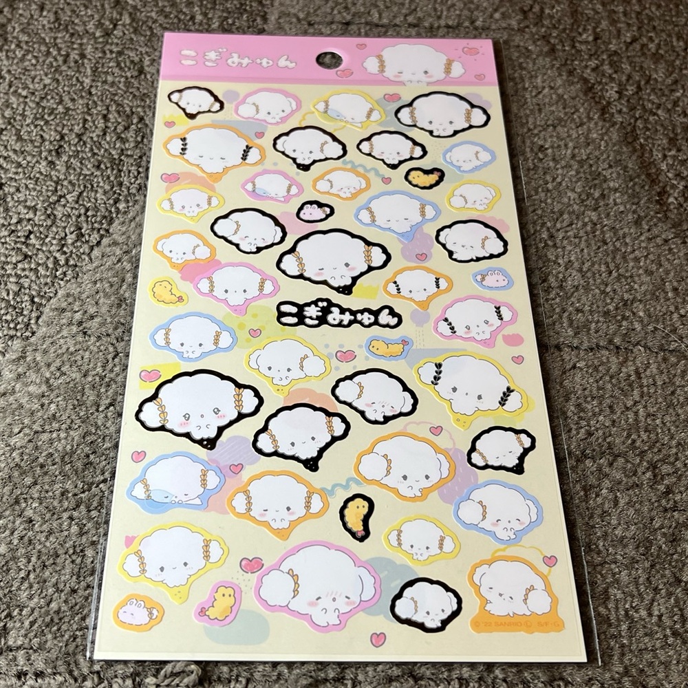 Cogimyun / Kogimyun Wheat Flour Fairy Large Sticker Sheet Japan Exclusive Kawaii